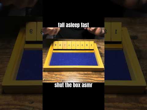 shut the box asmr 😴💤 #asmr #asmrshorts #softwhispers