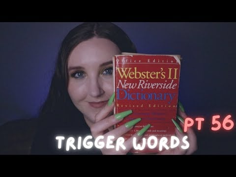 ASMR Dictionary Trigger Words 📕 pt. 56