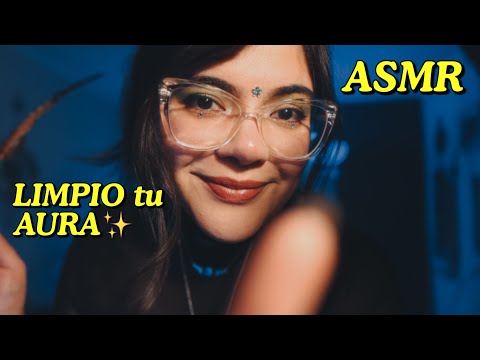 ASMR Limpio tu AURA ✨ Extracción de energía negativa, cord cutting, inaudibles 🎧 BINAURAL
