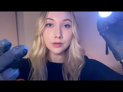 ASMR Face Exam, Glove Sounds, Light Triggers, Face/Camera Touching (lofi) ✨