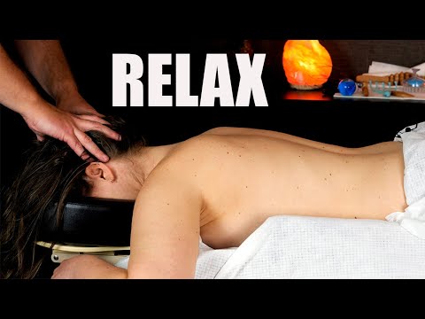 [ASMR] Deeply Relaxing Slow DEEP Tissue Back Massage with Relaxing Music for Stressed Nurse