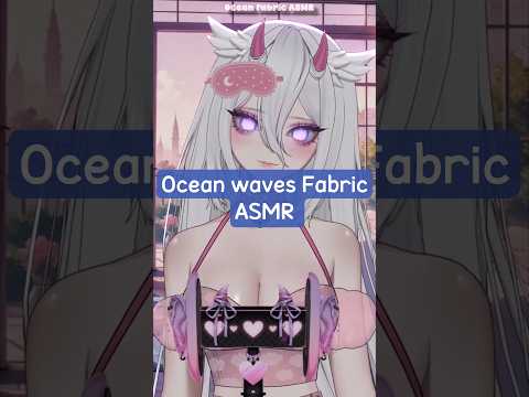 Ocean Waves made with Fabric!🌊#Shorts #asmr #notalkingasmr #vtuber #shortasmr #fabric #relaxing