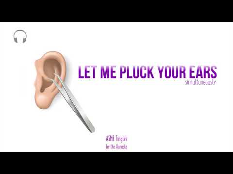 [ASMR] ★ Ear plucking (simultaneous) Tweezer sounds ★ [Binaural] [no talking]