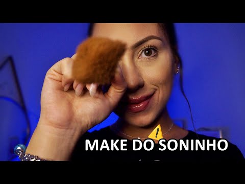 ASMR: Você vai DORMIR DEPOIS DESSA MAQUIAGEM!