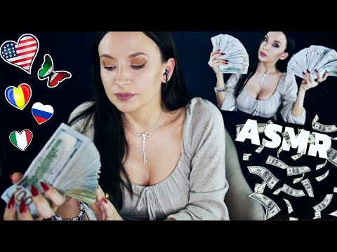 Counting Money in 5 Languages *ASMR