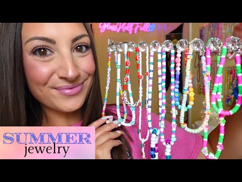 ASMR Fun Summer Jewelry I've Made! (Inspo)