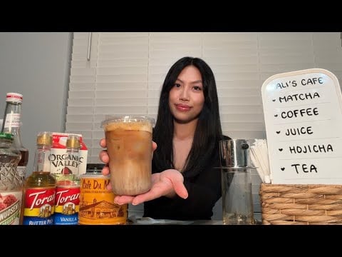 LOFI ASMR Barista makes your drinks at Cafe ☕️ (Roleplay)