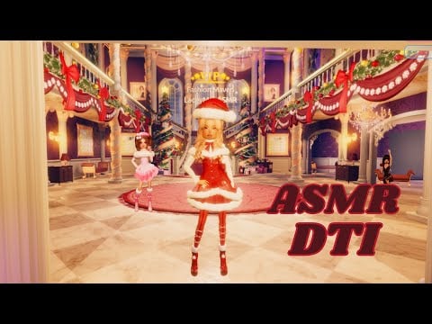 ASMR Playing Holiday Dress To Impress! [Whispered Roblox Gameplay with Mouth Sounds]