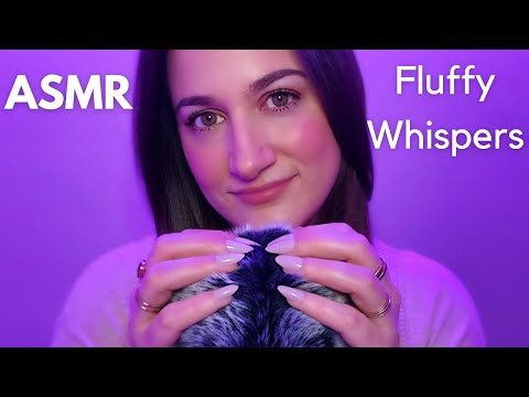 ASMR • Fluffy Mic Scratching ☁️ with Sleepy Whispers & Words of Affirmation