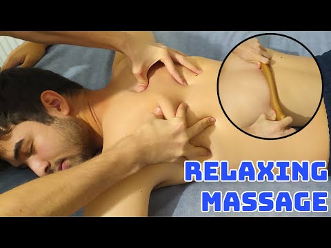 Relaxing Back Massage for Neck and Shoulder Pain ♥ ASMR Techniques, Pain Relief & Body Therapy