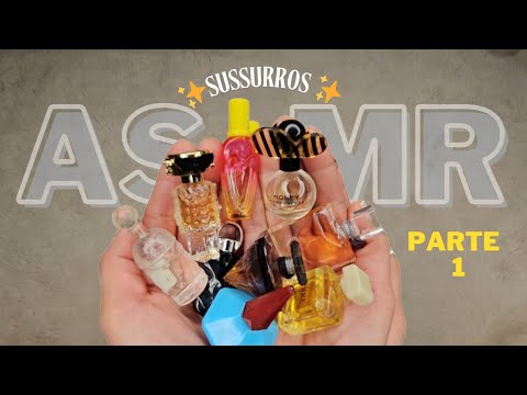 ASMR para DORMIR :MINIATURAS DE PERFUMES  🔴 RELAXAMENTO TOTAL