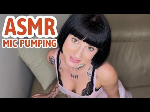 ASMR | Fast & Agressive Mic Pumping on my Knees & Spit Painting You | Mic Triggers