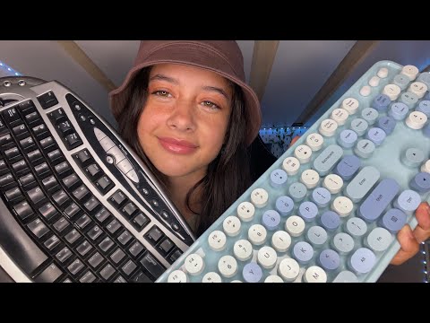 ASMR Keyboard Typing (40 min, no talking)