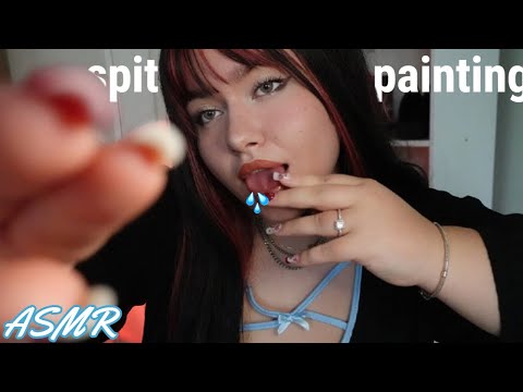 ASMR spit painting you, personal attention, whispers