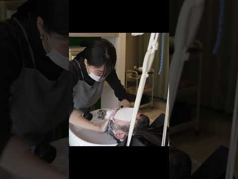 💈(ASMR) Haircut & Head Spa on a Hammock? Only in Japan!