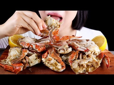 ASMR Crab Boil | Steamed Korean Crabs | Eating Sounds No Talking