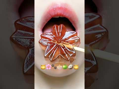 Asmr Eating Emoji Food ☀️🥥🌸 #meoasmr #mukbang #satisfying #asmrsounds #eating #asmr