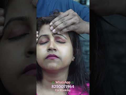 Lady Barber Chaitali Get's Scratching ASMR Head Massage By Strong Wrist Barber #shorts