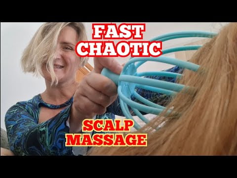 ASMR FAST AGGRESSIVE CHAOTIC SCALP MASSAGE #asmr #lofi #fast #chaotic