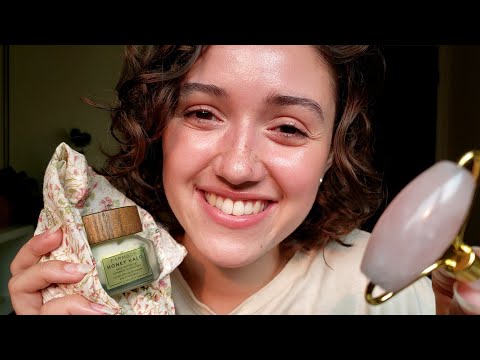 ASMR Friend Does Your Skincare 🐝 Fast & Aggressive (Layered Sounds)