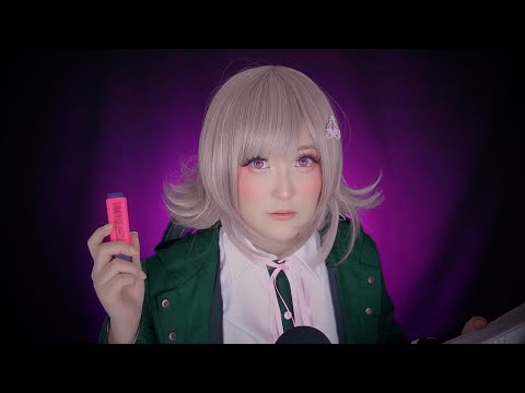 ASMR Chiaki Nanami doing Homework with You 📚✏ (SUB)