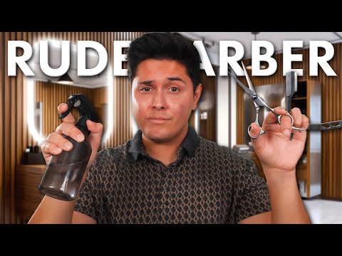 The Rude Barber's Executive Haircut & Shave | Men's Spa Roleplay | ASMR