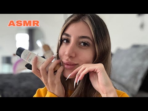 ASMR/  آرایش و درمان پوست🤍(گپ و گفتگو)