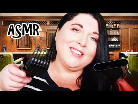 ASMR Men's Haircut and Blow Dry 💈 Barber Shop Roleplay (Clippers, Scissors, Hair Dryer, Hair Style)