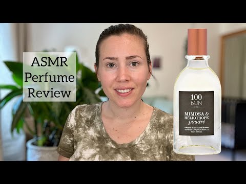 ASMR Perfume Review - 100 Bon Mimosa & Heliotrope Poudre - Glass Tapping & Whispering