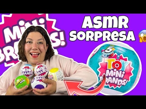 ASMR Miniatura sorpresas UNBOXING MINI BRANDS! Susurros extremos 🩷💤🫢