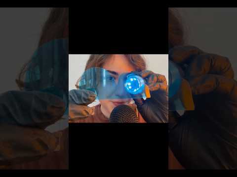 ASMR relaxing eye exam I hear to help you fall asleep 😴 #asmr #visualtingle #oddlysatisfying