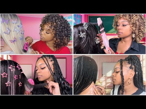 ASMR |🦋2 Hrs Of The Popular Girl With No Boundaries Plays With Your Hair In Class Compilation