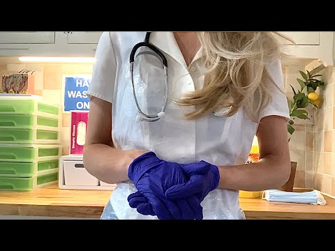 ASMR Nurse roleplay - head injury + wound treatment (neurological medical exam)