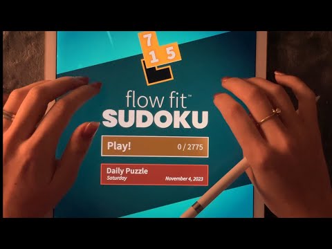 😴 iPad ASMR - Sudoku BUT Different - Clicky Whispering