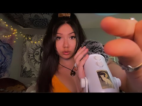 ASMR negative energy plucking + positive affirmations ☮️