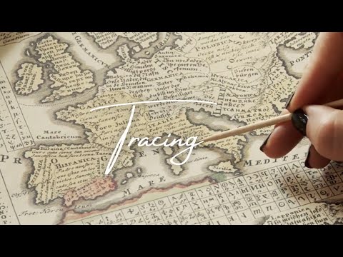 ASMR Tracing Historical Maps on ~Luxury~ Creative Paper (soft spoken)