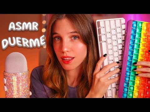 ASMR con mis TECLADOS hasta que te duermas... 🌙✨ (Sonidos de teclas muy relajantes)