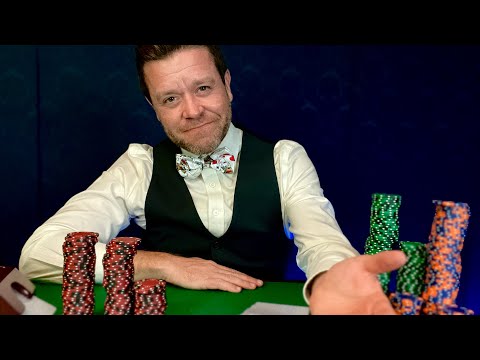 ASMR | Luxury High Stakes Blackjack (basic strategy)