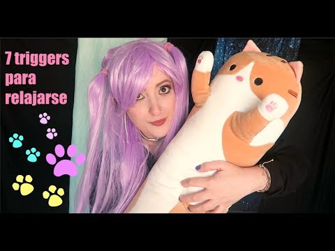 🐾7 MEJORES TRIGGERS de GATOS🐾 ASMR  español #KAWAIIES