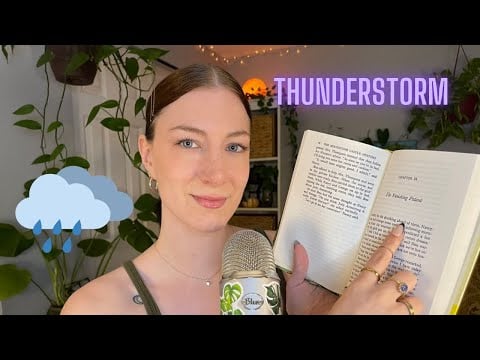 ASMR Cozy Thunderstorm ⛈️ Sleep Treatment | Whispered Reading Nancy Drew CH 9 & 10