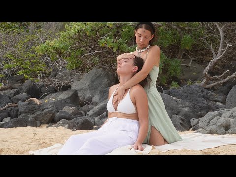 Scalp Massage and Cuddling Therapy with Ocean Sounds | Soul Touch ASMR