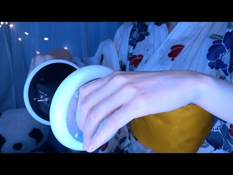 ASMR Tingly Ear Massage to Cool You Down Before Sleep 😴 3Dio, aloe gel, slime / 耳マッサージ