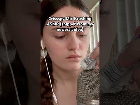Video linked! #asmr #mouthwhisper #tingles #micbrushing #crispysounds
