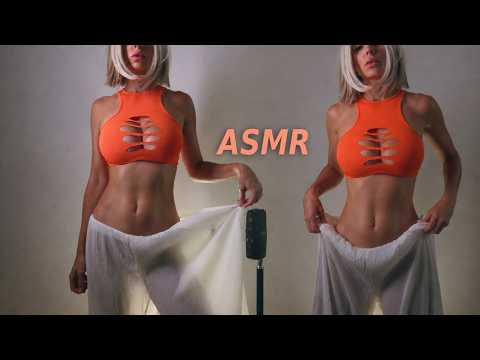 Belly massage asmr with GF Mia | fabric sounds