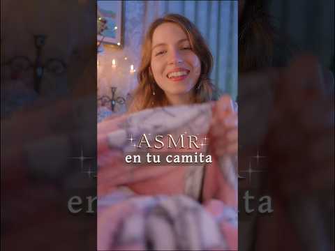ASMR cuidado facial en tu CAMITA 💙 #ASMR