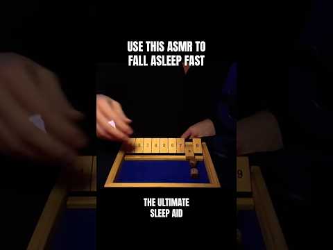 shut the box asmr 😴💤 | asmr soft, inaudible whispers, mouth sounds, tapping & wood sounds 🎲