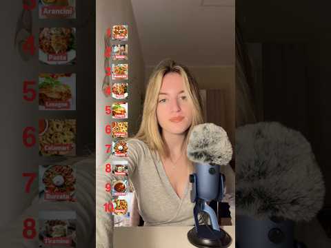 CLASSIFICA CIBO ITALIANO 🍕ASMR #asmrvideo #asmr