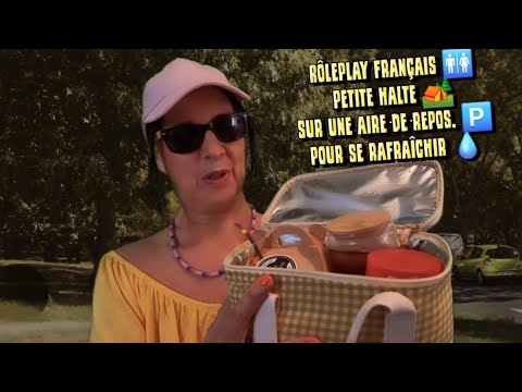 Rôleplay français 🚻 petite halte 🏕️sur une aire de repos. 🅿️pour se rafraîchir 💧et grignoter 🫓🫓🫓🫓
