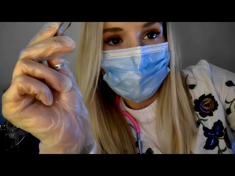 ASMR Doctor medical roleplay touching your face personal attention