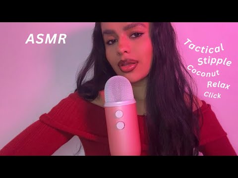 ASMR~ Upclose Trigger Words (Tingles at 16:49) Mouth Sounds & Hand Movements